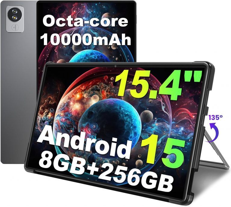 jumper 15,4 Zoll Tablet, Android 15 Tablet mit Helio G99 Octa-Core Prozessor(bis zu 2,2 GHz), Gaming Tablets mit Ständer & Hülle, 8GB RAM 256GB ROM, 10000mAh, BT5.2, 4 Speakers, für Studenten Office340,49€ statt 708,99€➡️ https://www.amazon.de/dp/B0GK6DRY34/?tag=preisfehlerheute-21
