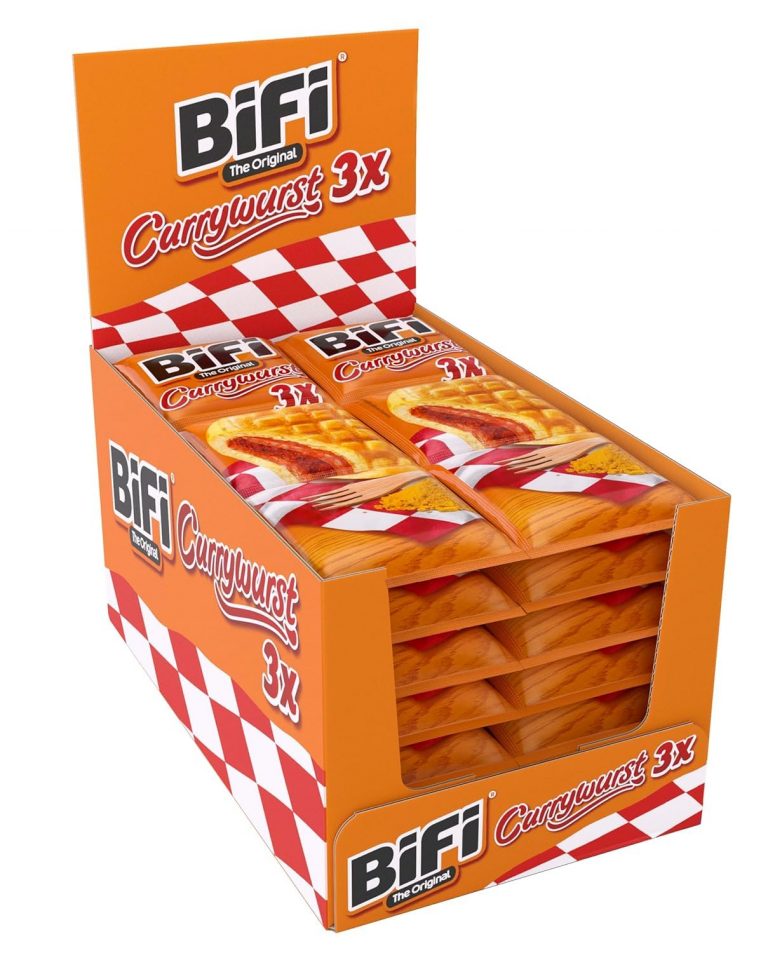 BiFi Currywurst – 30er Pack (30 x 40g) – Salami Wurstsnack mit Currysauce in einem lockeren Teig - Wurst im Weizenbrötchen To Go - für Unterwegs, im Büro oder beim Sport - Schinkenwurst20,80€ statt 29,90€➡️ https://www.amazon.de/dp/B0CZ7CH6PX/?tag=preisfehlerheute-21