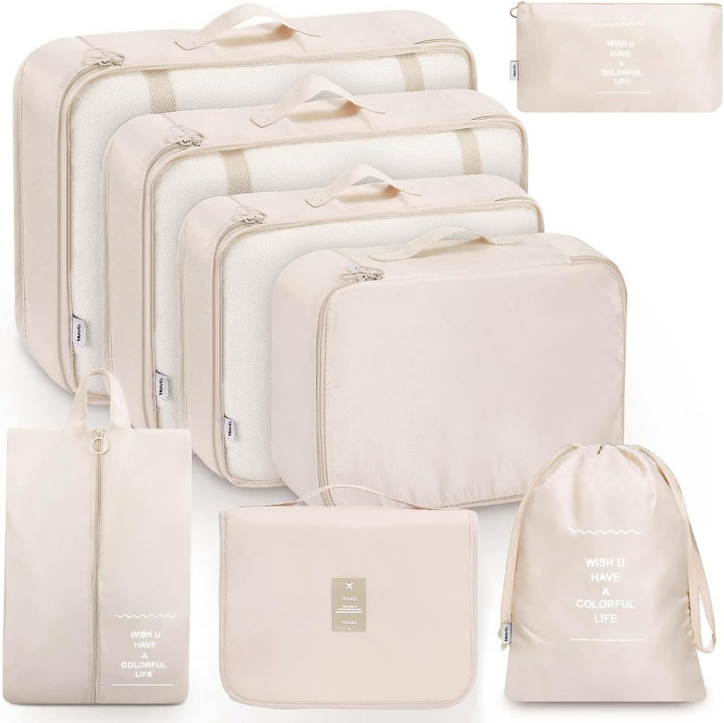 MURISE 8 Teilige Packing Cubes, Kleidertaschen, Koffer Organizer für Urlaub und Reisen, Packwürfel Set Reise Würfel, Ordnungssystem für Koffer – Beige12,27€ statt 14,99€➡️ https://www.amazon.de/dp/B09NRH3CZR/?tag=preisfehlerheute-21
