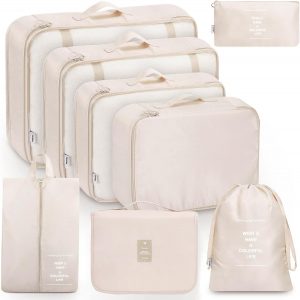 MURISE 8 Teilige Packing Cubes, Kleidertaschen, Koffer Organizer f&uuml;r Urlaub und Reisen, Packw&uuml;rfel Set Reise W&uuml;rfel, Ordnungssystem f&uuml;r Koffer - Beige12,27&euro; statt 14,99&euro;➡️ https://www.amazon.de/dp/B09NRH3CZR/?tag=preisfehlerheute-21