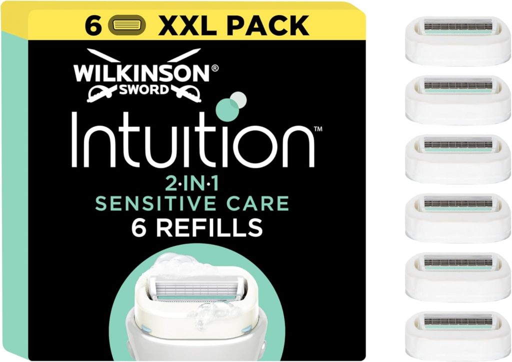 🤴 Wilkinson Sword Intuition 2-in-1 Sensitive Care Rasierklingen, Damenrasur, Hauch von Aloe vera, Rasierer für die alltägliche Rasur, 6 Stück15,37€ statt 21,49€ - 29,00 % 🔥🚚 Verkauft von Venture Blue und Versand durch Amazon5,320 Bewertungen: 4.8 / 5.0 ⭐️⭐️⭐️⭐️⭐️🛒 zu Amazon https://www.amazon.de/dp/B01NCTUAWU/?amp%3Btag=preisfehlerheute-21&%3Bamp%3Bth=1&%3Bamp%3Bpsc=1&tag=preisfehlerheute-21