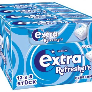 🤴 Extra Refreshers Kaugummi zuckerfrei, Peppermint Gum, 12 x 8 Dragees, Großpackung Chewing Gum, Xylitol Kaugummi ohne Zucker mit Minz Frische (96 Dragees)7,79€ statt 11,88€ - 35,00 % 🔥🚚 Verkauft durch Amazon und Versand durch Amazon414 Bewertungen: 4.5 / 5.0 ⭐️⭐️⭐️⭐️⭐️🛒 zu Amazon https://www.amazon.de/dp/B0CTCXMHSC/?tag=preisfehlerheute-21