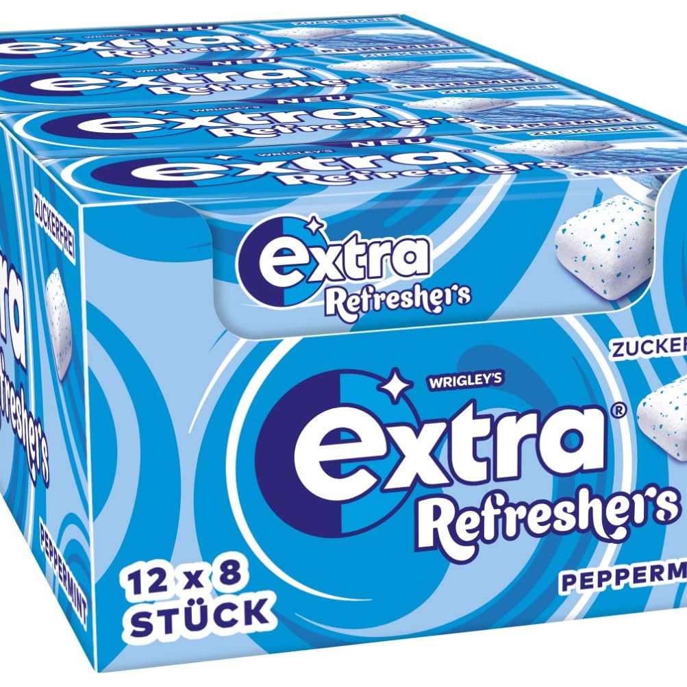 🤴 Extra Refreshers Kaugummi zuckerfrei, Peppermint Gum, 12 x 8 Dragees, Großpackung Chewing Gum, Xylitol Kaugummi ohne Zucker mit Minz Frische (96 Dragees)7,79€ statt 11,88€ - 35,00 % 🔥🚚 Verkauft durch Amazon und Versand durch Amazon414 Bewertungen: 4.5 / 5.0 ⭐️⭐️⭐️⭐️⭐️🛒 zu Amazon https://www.amazon.de/dp/B0CTCXMHSC/?amp%3Btag=preisfehlerheute-21&tag=preisfehlerheute-21