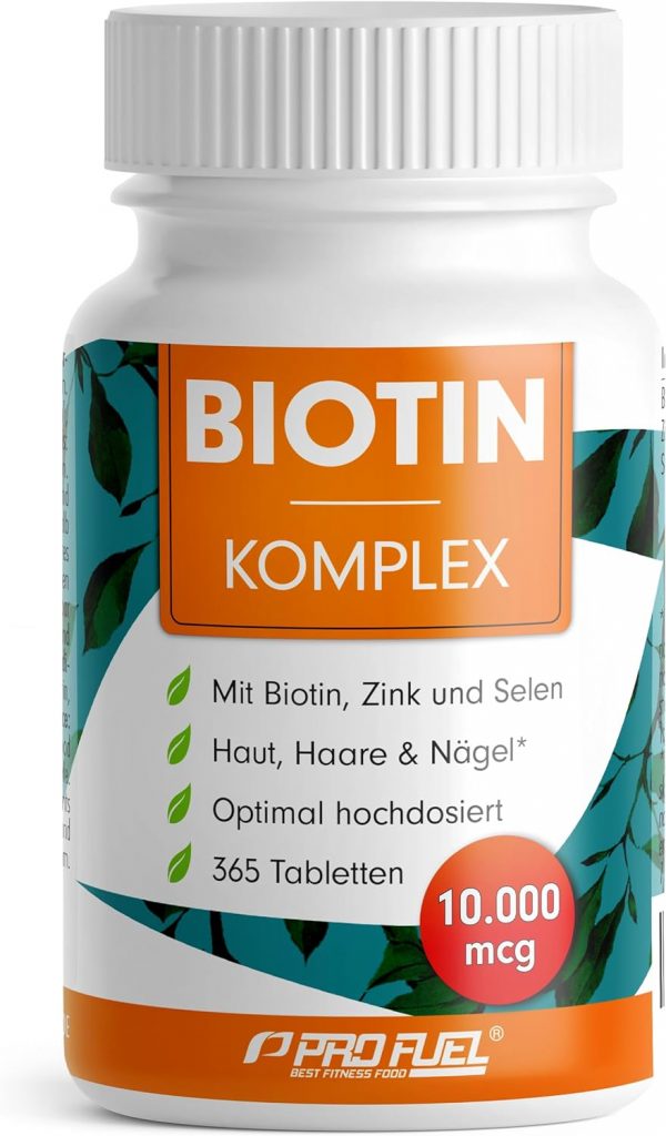 👑 Biotin hochdosiert 10.000 mcg – 365 Biotin Tabletten mit Zink & Selen – Hochwertiger Komplex für Haarwuchs, Haut & Nägel – laborgeprüft mit Zertifikat – 10 vegan – Vorratspack für 1 Jahr9,85€ statt 14,95€ – 35,0 🔥🚚 Verkauft von mewell GmbH und Versand durch Amazon2,200 Bewertungen: 4.6 / 5.0 ⭐️⭐️⭐️⭐️⭐️🛒 zu Amazon https://www.amazon.de/dp/B0CFM3K5QM/?th=1&tag=preisfehlerheute-21#038;psc=1&tag=preisfehlerheute-21