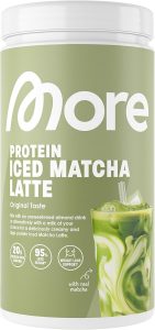 MORE Protein Iced Matcha Latte, 500g, Matcha Gr&uuml;nteepulver mit wertvollen Proteinen, wenig Zucker und Fett - made in Germany17.81&euro; statt 32.99&euro;🏷️ Coupon anwenden➡️ https://www.amazon.de/dp/B0DVYZZ8VD/?tag=preisfehlerheute-21