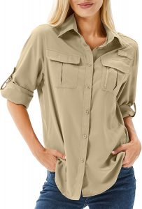 🤴 Hemdbluse Damen UPF 50 UV Schutz Langarmshirt Damen Outdoor Wanderhemd Safari Kleidung Damen Atmungsaktiv Quick Dry Casual Tops Sport Oberteile29,99&euro; statt 39,99&euro; - 26,00 % 🔥🚚 Verkauft von pudu uk und Versand durch Amazon819 Bewertungen: 4.3 / 5.0 ⭐️⭐️⭐️⭐️🛒 zu Amazon https://www.amazon.de/dp/B0BWRBFMKJ/?th=1&amp%3Bpsc=1&amp%3Btag=preisfehlerheute-21&tag=preisfehlerheute-21