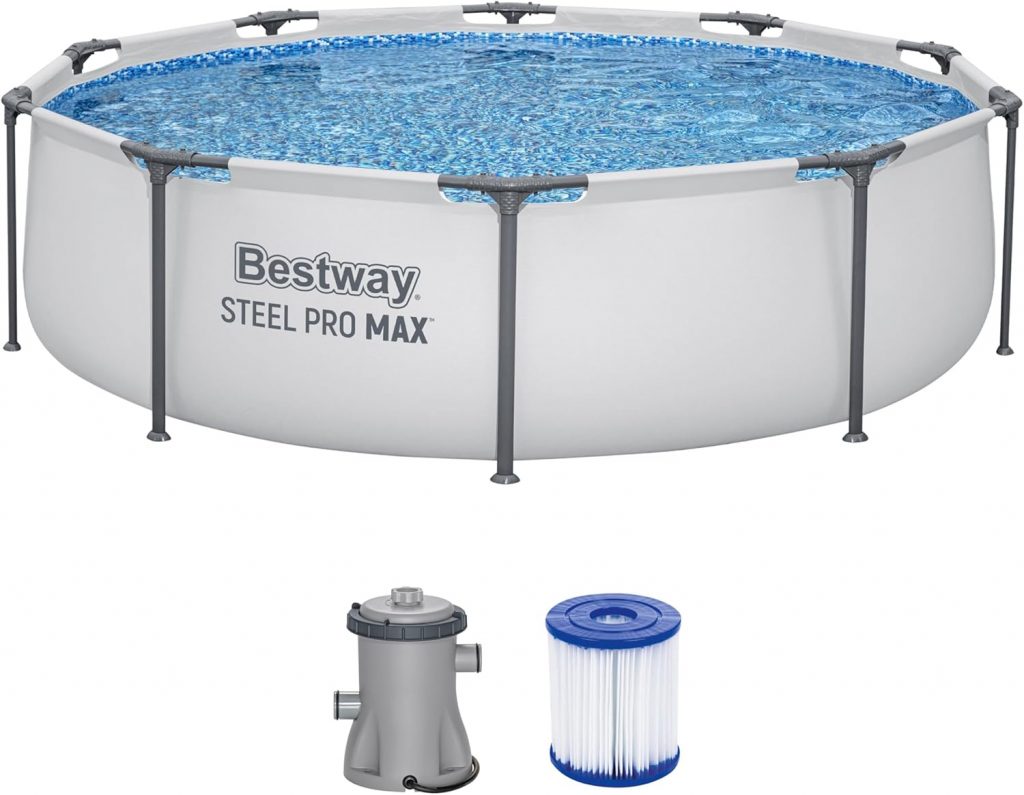🤴 Bestway Steel Pro Max™ Frame Pool-Set, rund, mit Filterpumpe 305 x 76 cm91,99€ statt 129,94€ - 30,00 % 🔥🚚 Verkauft durch Amazon und Versand durch Amazon1,453 Bewertungen: 4.4 / 5.0 ⭐️⭐️⭐️⭐️🛒 zu Amazon https://www.amazon.de/dp/B08CB363CL/?amp%3Btag=preisfehlerheute-21&tag=preisfehlerheute-21