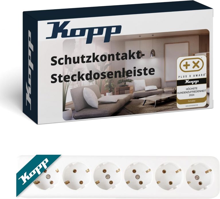 🤴 Kopp 6-Fach Schutzkontakt-Steckdosenleiste in Arktisweiß - Wiederanschließbar ohne Zuleitung - Individuell konfigurierbare Mehrfachsteckdose - 16 A / 250 V~ IP20 - Für eigene Kabellänge6,53€ statt 15,75€ - 59,00 % 🔥🚚 Verkauft durch Amazon und Versand durch Amazon690 Bewertungen: 4.1 / 5.0 ⭐️⭐️⭐️⭐️🛒 zu Amazon https://www.amazon.de/dp/B006RP00SO/?amp%3Btag=preisfehlerheute-21&amp%3Bth=1&amp%3Bpsc=1&tag=preisfehlerheute-21