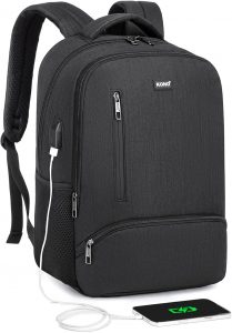 KONO Laptop Rucksack Business Laptoptasche f&uuml;r Damen Herren Jungen M&auml;dchen Schule Arbeit mit USB-Ladeanschluss Gro&szlig;er Leichter Schulrucksack Daypack f&uuml;r 15,6 Zoll Notebook (Schwarz)10.58&euro; ➡️ https://www.amazon.de/dp/B07ZVLQYV7/?tag=preisfehlerheute-21