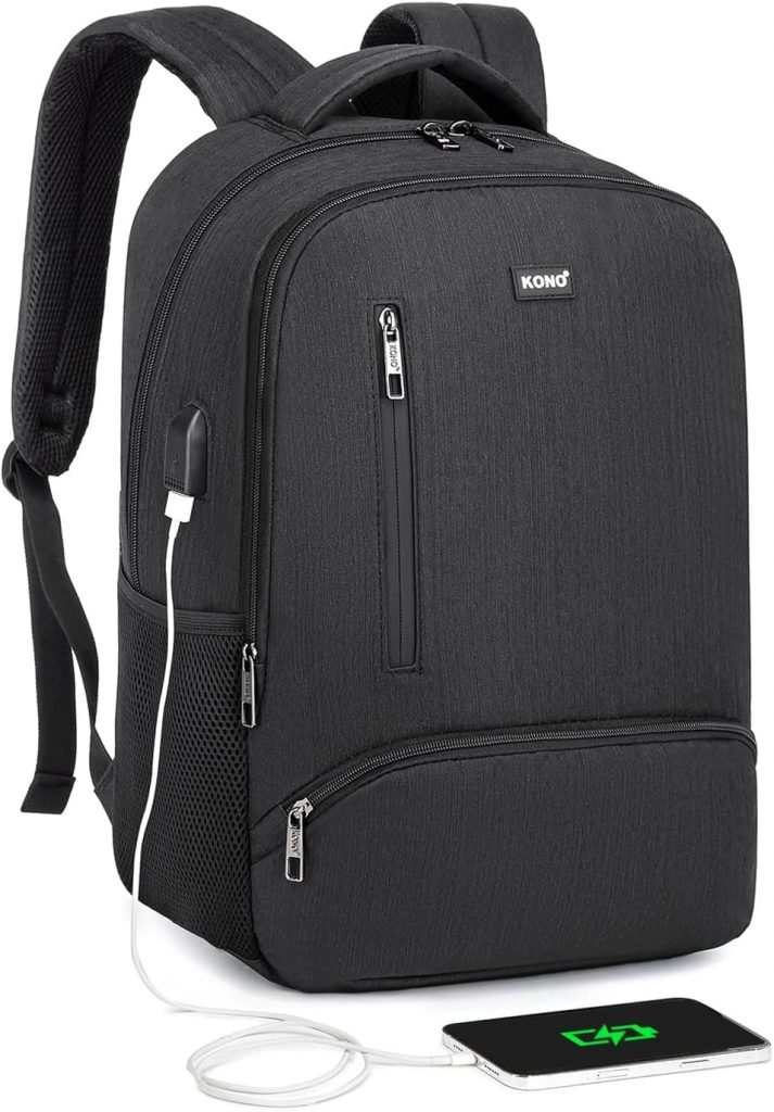 KONO Laptop Rucksack Business Laptoptasche für Damen Herren Jungen Mädchen Schule Arbeit mit USB-Ladeanschluss Großer Leichter Schulrucksack Daypack für 15,6 Zoll Notebook (Schwarz)10.58€ ➡️ https://www.amazon.de/dp/B07ZVLQYV7/?tag=preisfehlerheute-21