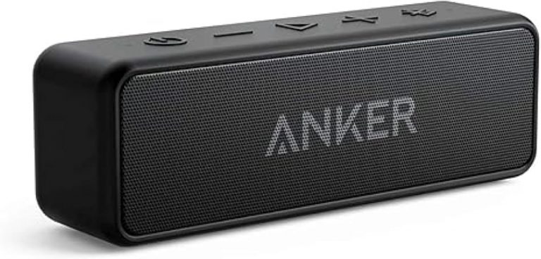 Anker SoundCore 2 Bluetooth Lautsprecher, Duale Bass-Treiber, 24h Wiedergabe, 20m Reichweite, Verbesserter IPX7 Wasserschutz, mit eingebautem Mikrofon, Kabelloser Lautsprecher für iPhone, Samsung usw – Amazon-Suchanfrage bluetooth lautsprecher