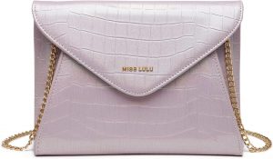 Miss Lulu Clutch Damen Umschlag Abendtasche Crossbody Tasche Hochzeit Frauen Umschlag Kette Leder Synthetik4.99&euro; ➡️ https://www.amazon.de/dp/B0BKLB8V8F/?tag=preisfehlerheute-21