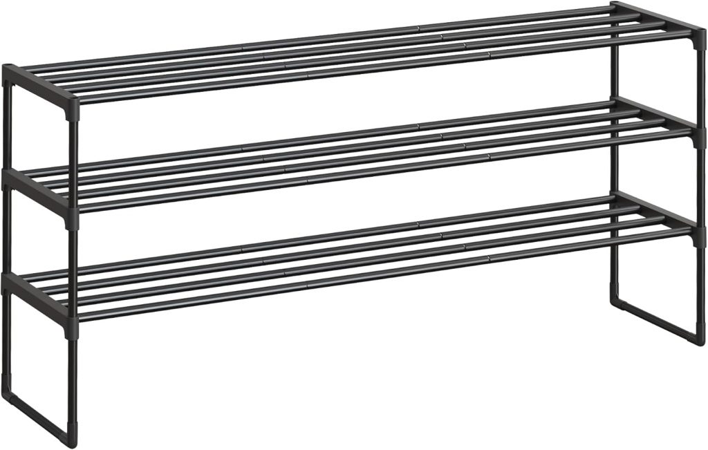 SONGMICS Schuhregal 3 Ebenen, Schuhständer Metall, Schuhaufbewahrung, Schuh-Organizer, aufrecht oder umgedreht, für 20-24 Paar Schuhe, stapelbar, Flur, 30 x 117 x 55 cm, schwarz LSA033B0115,49€ statt 19,99€➡️ https://www.amazon.de/dp/B0BX8RLFMZ/?tag=preisfehlerheute-21