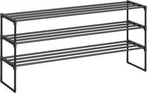 SONGMICS Schuhregal 3 Ebenen, Schuhständer Metall, Schuhaufbewahrung, Schuh-Organizer, aufrecht oder umgedreht, für 20-24 Paar Schuhe, stapelbar, Flur, 30 x 117 x 55 cm, schwarz LSA033B0115,49€ statt 19,99€➡️ https://www.amazon.de/dp/B0BX8RLFMZ/?tag=preisfehlerheute-21