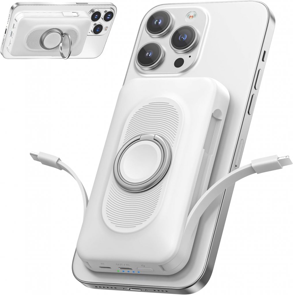 👑 Powerbank für Magsafe 20000mAh 22.5W Magnetische Power Bank 4-in-1 Schnellladen mit Type-C/IOS Kabeln, Wireless Tragbares Laden mit Ringhalterung für iPhone 17/16/15/14/13/12 Pro/Pro Max/Plus Weiß19,98€ statt 39,99€ - 51,00 % 🔥🚚 Verkauft von Juwanfu-AMZ und Versand durch Amazon69 Bewertungen: 3.9 / 5.0 ⭐️⭐️⭐️⭐️🛒 zu Amazon https://www.amazon.de/dp/B0FBWGWXRP/?amp%3Btag=preisfehlerheute-21&tag=preisfehlerheute-21