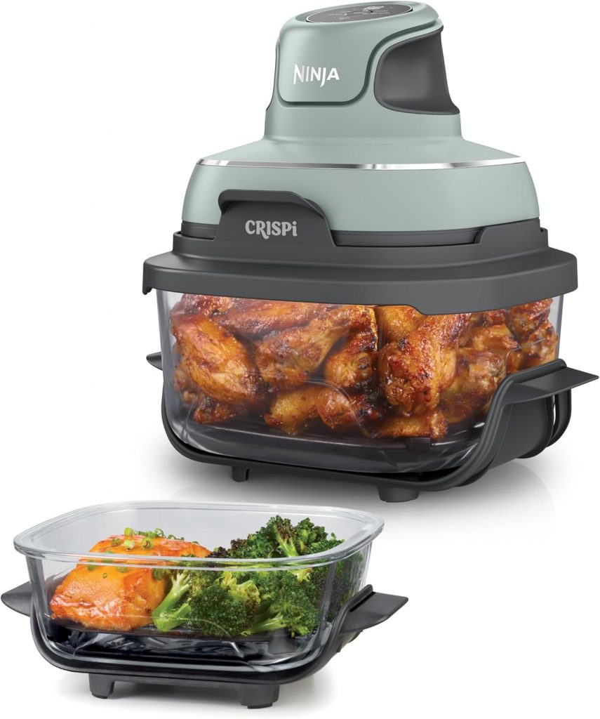 🤴 Ninja CRISPi tragbare Air fryer Heißluftfritteuse, 3,8 l, 4-in-1: Heißluftfrittieren, Braten, Warmhalten, Recrisp, kompakt, 6 Portionen, 2x herausnehmbare Glasbehälter & Deckel, 1700 W, Sage FN101EUSG128,90€ statt 179,99€ – 29,0 🔥🚚 Verkauft und Versand durch Elektro Enzinger GmbH2,205 Bewertungen: 4.6 / 5.0 ⭐️⭐️⭐️⭐️⭐️🛒 zu Amazon https://www.amazon.de/dp/B0F99JMMC7/?th=1&tag=preisfehlerheute-21#038;psc=1&tag=preisfehlerheute-21