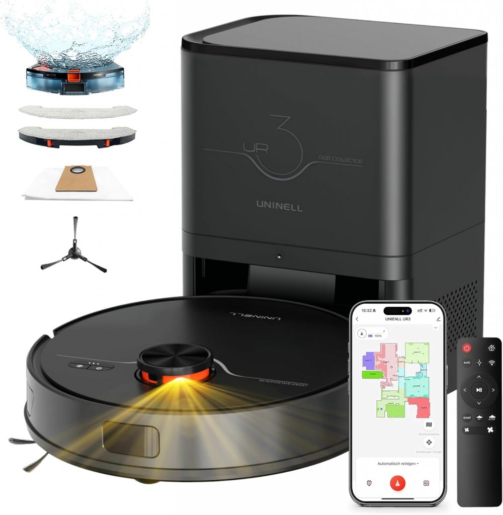 👑 Saugroboter mit wischfunktion 7000Pa, Staubsauger Roboter mit Absaugstation 3.5L,180Min Laufzeit,LiDAR Navigation,Roboterstaubsauger für Tierhaare Teppich Böden,APP Steuerung258,99€ statt 359,99€ – 29,0 🔥🚚 Verkauft von PanTech Appliances und Versand durch Amazon145 Bewertungen: 4.8 / 5.0 ⭐️⭐️⭐️⭐️⭐️🛒 zu Amazon https://www.amazon.de/dp/B0GFSJCG8R/?tag=preisfehlerheute-21