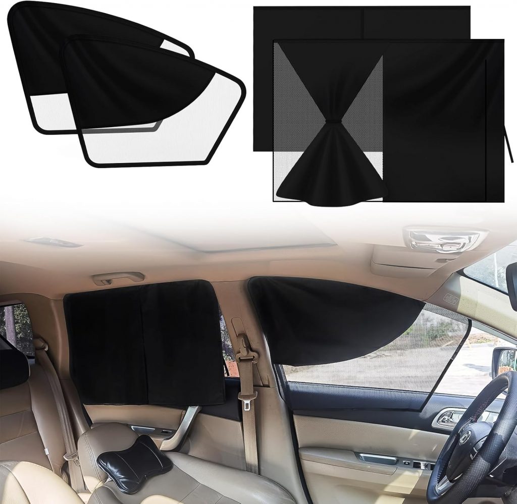 ytorgr 4 Stück Sonnenschutz Auto,Magnetischer Auto-Seitenfenster-Sonnenschutz Sichtschutz Fenster Verdunkelung Windschutzscheibe Universelle für UV Schutz Hitzeschutz1.99€ ➡️ https://www.amazon.de/dp/B0DXDWL1Q1/?tag=preisfehlerheute-21
