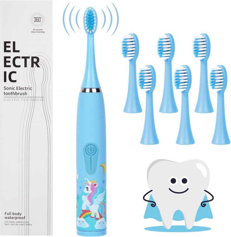 Vicloon Elektrische Zahnbürste Kinder, Kinderzahnbürste Elektrisch ab 5 Jahre, 6 weiche Ersatzbürstenköpfen, 2 Minuten Smart Timer, Wasserdicht IPX6, für Empfindliche Babyzähne (Blau)7.64€ ➡️ https://www.amazon.de/dp/B0DX22W8HD/?tag=preisfehlerheute-21