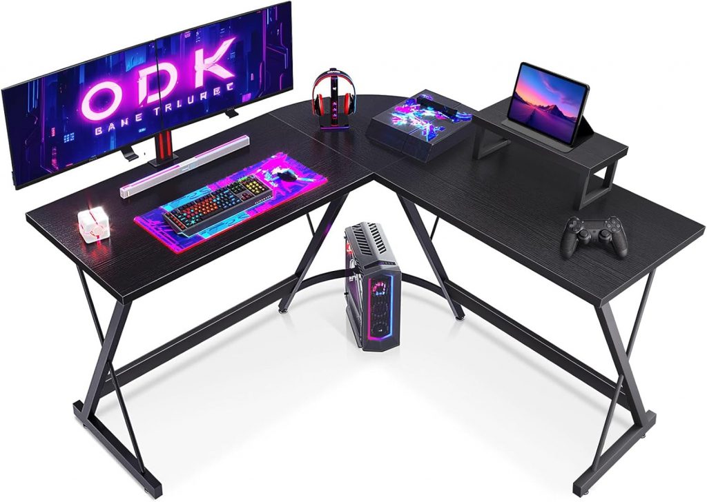 🤴 ODK Gaming Tisch, Gaming Schreibtisch Eckschreibtisch für Gamer, Schreibtisch L Form mit Monitorständer für Büro (Schwarz, 127 x 127 cm)64,98€ statt 79,98€ – 19,0 🔥🚚 Verkauft und Versand durch 2,950 Bewertungen: 4.4 / 5.0 ⭐️⭐️⭐️⭐️🛒 zu Amazon https://www.amazon.de/dp/B0B1HW6MTK/?th=1&tag=preisfehlerheute-21#038;psc=1&tag=preisfehlerheute-21