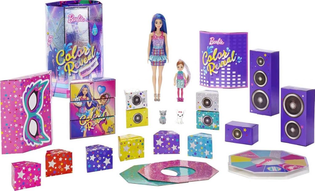 🤴 Barbie GXJ88 - Color Reveal Überraschungsparty, +50 Überraschungen: 1 Puppe, 1 Chelsea Puppe, 2 Tiere, 6 Farbwechsel, Zubehör & mehr, Tanzparty Set, Spielzeug Geschenk für Kinder ab 3 Jahren33,88€ statt 69,98€ - 52,00 % 🔥🚚 Verkauft durch Amazon und Versand durch Amazon2,537 Bewertungen: 4.6 / 5.0 ⭐️⭐️⭐️⭐️⭐️🛒 zu Amazon https://www.amazon.de/dp/B08V11LFPL/?amp%3Btag=preisfehlerheute-21&tag=preisfehlerheute-21
