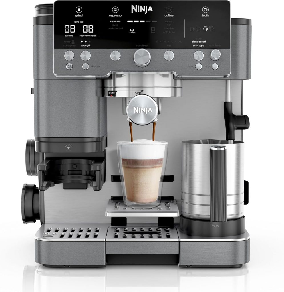 Ninja Luxe Premier 3-in-1 Kaffeemaschine für Espresso, Cold Brew & Filterkaffee…