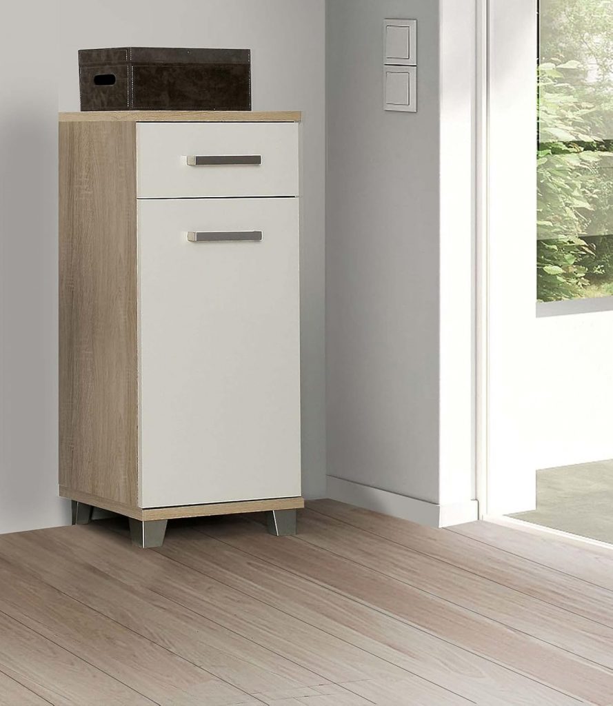 FORTE Veris Kommode mit 1 Tür und 1 Schublade, Holzwerkstoff, Sonoma Eiche / Weiß Hochglanz, 16,1 x 90,8 x 40,2 cm49,99€ statt 79,00€➡️ https://www.amazon.de/dp/B00DR98XMI/?tag=preisfehlerheute-21