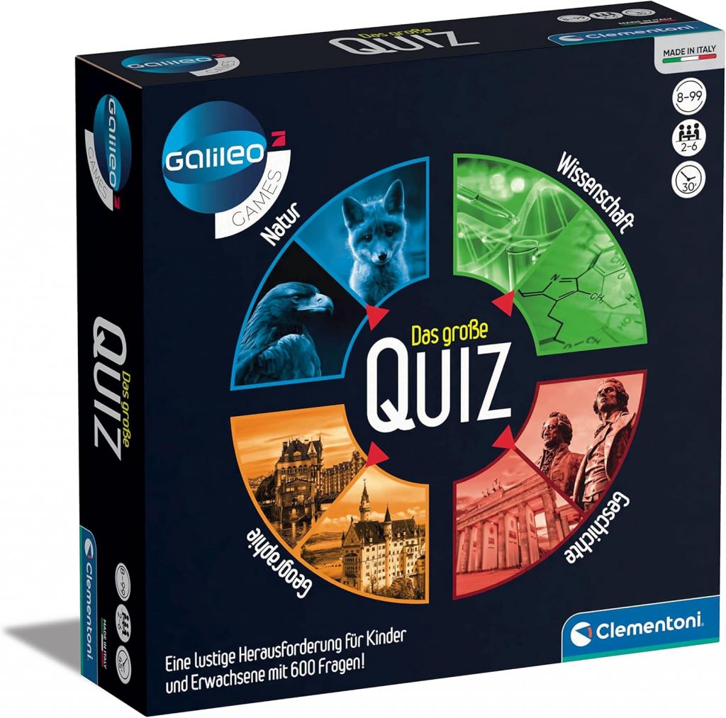 🤴 Clementoni Galileo Games - Das große Quiz - Brettspiel mit Wissensfragen, Quizspiel zu Geografie, Geschichte, Wissenschaften & Technik - Familienspiel für Kinder ab 8 Jahren 5930115,87€ statt 26,99€ - 42,00 % 🔥🚚 Verkauft durch Amazon und Versand durch Amazon138 Bewertungen: 4.2 / 5.0 ⭐️⭐️⭐️⭐️🛒 zu Amazon https://www.amazon.de/dp/B0B3SGR3TN/?amp%3Btag=preisfehlerheute-21&tag=preisfehlerheute-21