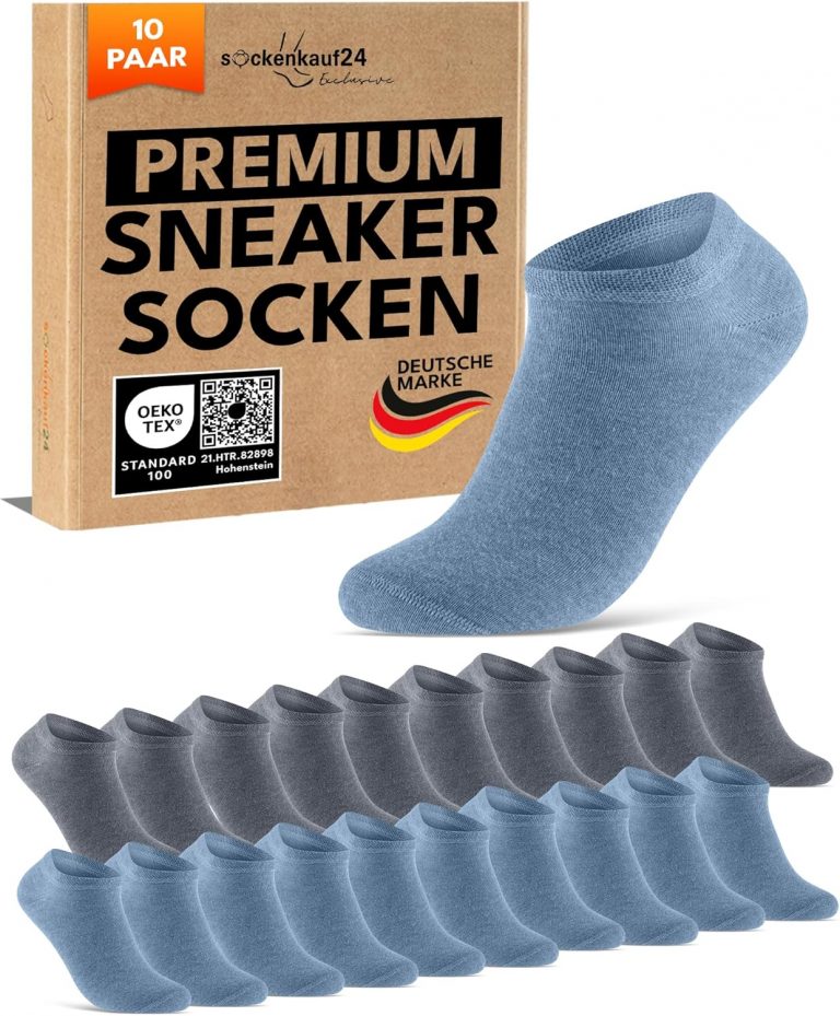🤴 10 Paar Premium Sneaker Socken Herren & Damen aus gekämmter Baumwolle mit Komfortbund ohne drückende Naht16,98€ statt 23,99€ - 30,00 % 🔥🚚 Verkauft von Sockenkauf24 und Versand durch Amazon2,719 Bewertungen: 4.4 / 5.0 ⭐️⭐️⭐️⭐️🛒 zu Amazon https://www.amazon.de/dp/B0BZYZ2ZML/?amp%3Btag=preisfehlerheute-21&amp%3Bth=1&amp%3Bpsc=1&tag=preisfehlerheute-21