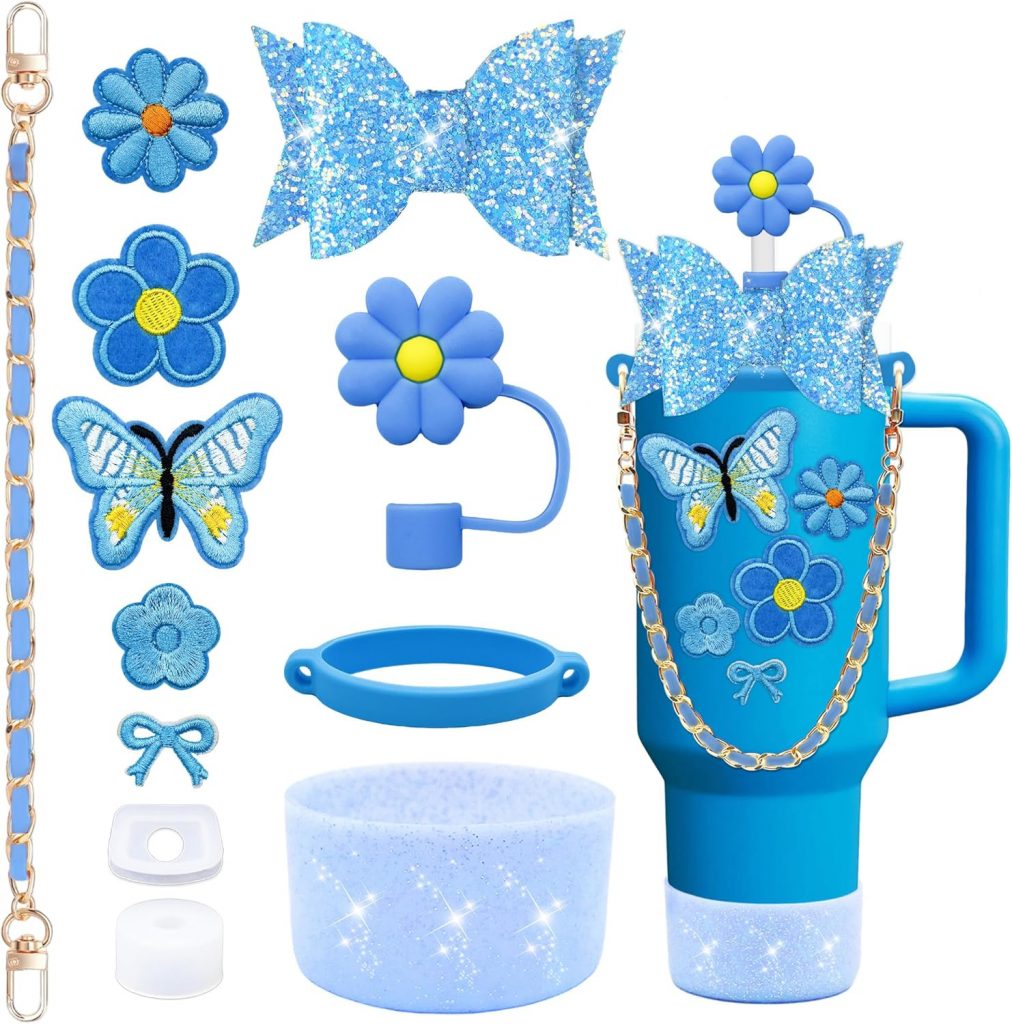 12PCS Stanley Cup Accessories for 30oz & 40oz Tumbler with Handle,Including Leather Handle Strap,Straw Bow Decorate,Straw Topper Cover,Boot,Spill Proof Stoppers,Sticker (Blue)2.99€ statt 9.99€➡️ https://www.amazon.de/dp/B0F9PG8HTV/?tag=preisfehlerheute-21