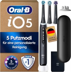 🤴 Oral-B iO Series 5 Plus Edition Elektrische Zahnb&uuml;rste &mdash; Electric Toothbrush, Inkl. 3 Aufsteckb&uuml;rsten, 5 Putzmodi f&uuml;r Zahnpflege, Reise-Etui &mdash; Zahnb&uuml;rste Elektrisch, Designed by Braun, Schwarz154,00&euro; statt 199,99&euro; - 23,00 % 🔥🚚 Verkauft und Versand durch twenty9store2,392 Bewertungen: 4.5 / 5.0 ⭐️⭐️⭐️⭐️⭐️🛒 zu Amazon https://www.amazon.de/dp/B0B5B2CQCZ/?th=1&amp%3Bpsc=1&amp%3Btag=preisfehlerheute-21&tag=preisfehlerheute-21