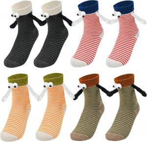 Fuhesgu 4 Paare Socken mit Magnetischen H&auml;nden Magnetsocken H&auml;nde Freundschaftssocken Hand in Hand Socken Lustig Hand Holding Socks f&uuml;r Frauen Freundin Freunde Partner Geburtstage1.99&euro; ➡️ https://www.amazon.de/dp/B0FPR1H5Y7/?tag=preisfehlerheute-21