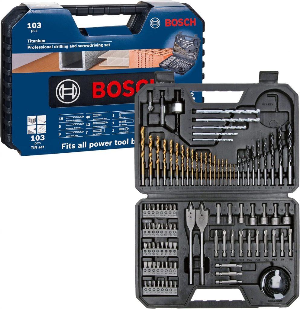 🤴 Bosch Professional 103tlg. Bohrer- und Bit Set Titanium Box (für Holz, Stein und Metall, Zubehör Bohr- und Schraubwerkzeuge)30,18€ statt 43,64€ – 31,0 🔥🚚 Verkauft und Versand durch Dinotech e.K., Händler & Versand aus Deutschland6,345 Bewertungen: 4.7 / 5.0 ⭐️⭐️⭐️⭐️⭐️🛒 zu Amazon https://www.amazon.de/dp/B01NCXCY4L/?tag=preisfehlerheute-21