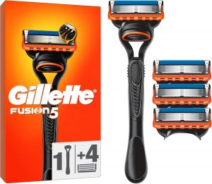 Gillette Fusion5 Rasierer f&uuml;r M&auml;nner, 1 Rasierer, 4 Ersatzklingen, mit Gleitstreifen f&uuml;r ein sanftes Gleiten und 5 Klingen f&uuml;r eine gr&uuml;ndliche, langanhaltende Rasur12,66&euro; statt 20,99&euro;⚡️ Blitzangebot nutzen➡️ https://www.amazon.de/dp/B08FB7C2NS/?tag=preisfehlerheute-21