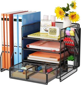 🤴 Schreibtisch Organizer mit Aktenhalter - 5-Tier Briefablage Ablagef&auml;cher mitSchublade,4 Stithalter, Schreibtisch-Aufbewahrung, Zeitschriftenhalter f&uuml;rB&uuml;robedarf (schwarz)26,63&euro; statt 49,99&euro; - 47,00 % 🔥🚚 Verkauft von MOURASKACHARILAOU und Versand durch Amazon192 Bewertungen: 4.2 / 5.0 ⭐️⭐️⭐️⭐️🛒 zu Amazon https://www.amazon.de/dp/B0DP2DCV24/?tag=preisfehlerheute-21