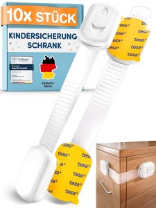 👑 10 Stück Kindersicherung Schrank - (Mit Kleber von TESA) Schranksicherung Baby - Längenverstellbar - Schubladensicherung Baby für Schränke, Kühlschrank, Tür - Kindersicherung Schubladen Weiß9,49€ statt 12,99€ - 27,00 % 🔥🚚 Verkauft von BAMBUA und Versand durch Amazon327 Bewertungen: 4.6 / 5.0 ⭐️⭐️⭐️⭐️⭐️🛒 zu Amazon https://www.amazon.de/dp/B0FSFLRS7Q/?th=1&%3Bpsc=1&%3Btag=preisfehlerheute-21&tag=preisfehlerheute-21