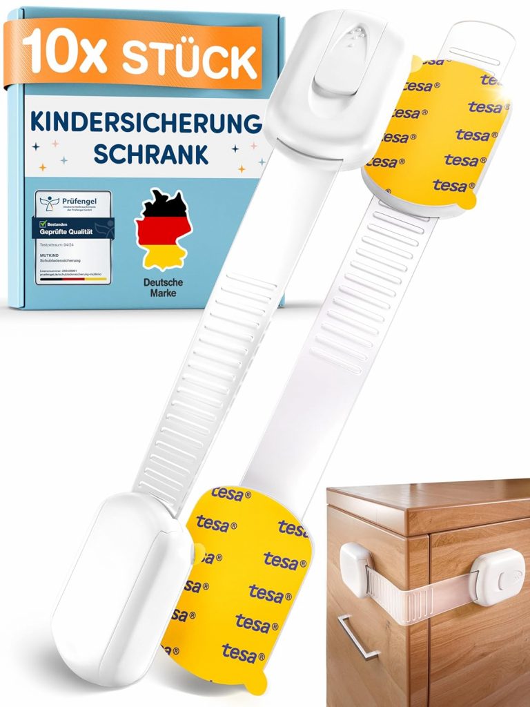 👑 10 Stück Kindersicherung Schrank – (Mit Kleber von TESA) Schranksicherung Baby – Längenverstellbar – Schubladensicherung Baby für Schränke, Kühlschrank, Tür – Kindersicherung Schubladen Weiß9,49€ statt 12,99€ – 27,0 🔥🚚 Verkauft von BAMBUA und Versand durch Amazon327 Bewertungen: 4.6 / 5.0 ⭐️⭐️⭐️⭐️⭐️🛒 zu Amazon https://www.amazon.de/dp/B0FSFLRS7Q/?th=1&tag=preisfehlerheute-21#038;psc=1&tag=preisfehlerheute-21