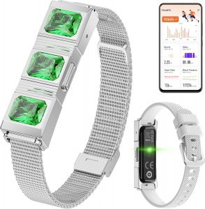 Mingtawn Smart-Armband für Damen, Gesundheits- und Fitness-Tracker, Schrittzähler/Blutsauerstoff/HRV/Schlaf-Tracker, modisches Smaragdarmband mit Nachrichten-/Anruferinnerung (Silber)9.99€ statt 40.99€➡️ https://www.amazon.de/dp/B0GGX3BJSJ/?tag=preisfehlerheute-21