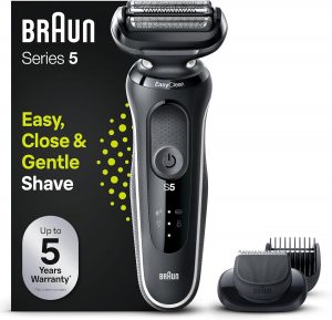🤴 Braun Series 5 Elektrorasierer mit EasyClick Aufsatz, Barttrimmer, Rasierer Herren, EasyClean, Wet & Dry, Geschenk Mann, Made in Germany, 51-W1500s, wei&szlig;115,04&euro; statt 159,99&euro; - 29,00 % 🔥🚚 Verkauft von DP-Family-Time und Versand durch Amazon16,349 Bewertungen: 4.2 / 5.0 ⭐️⭐️⭐️⭐️🛒 zu Amazon https://www.amazon.de/dp/B0B3J95J4V/?th=1&amp%3Bpsc=1&amp%3Btag=preisfehlerheute-21&tag=preisfehlerheute-21