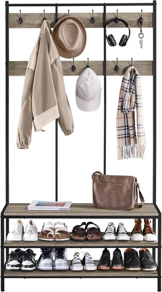 👑 Yaheetech Garderobenständer mit 24 Kleiderhaken & Schuhregal & 3 Ablagen Sitzbank bis 125 kg Belastbar Kleiderständer fürs Schlafzimmer/Flur/Eingangsbereich/Wohnzimmer/Büro42,48€ statt 63,99€ - 34,00 % 🔥🚚 Verkauft durch Amazon und Versand durch Amazon52 Bewertungen: 4.6 / 5.0 ⭐️⭐️⭐️⭐️⭐️🛒 zu Amazon https://www.amazon.de/dp/B0FR1L3K69/?amp%3Btag=preisfehlerheute-21&tag=preisfehlerheute-21