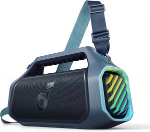 soundcore Boom 2 Plus Outdoor Lautsprecher, 140W, 2+2 Channel, BassUp 2.0, 20h, Schnellladung, IPX7 wasserdicht, RGB Lichter, USB-C, Power Bank, BT 6.0, tragbarer Bluetooth Lautsprecher, Camping129,99&euro; statt 199,99&euro;➡️ https://www.amazon.de/dp/B0CZ81ZQFG/?tag=preisfehlerheute-21