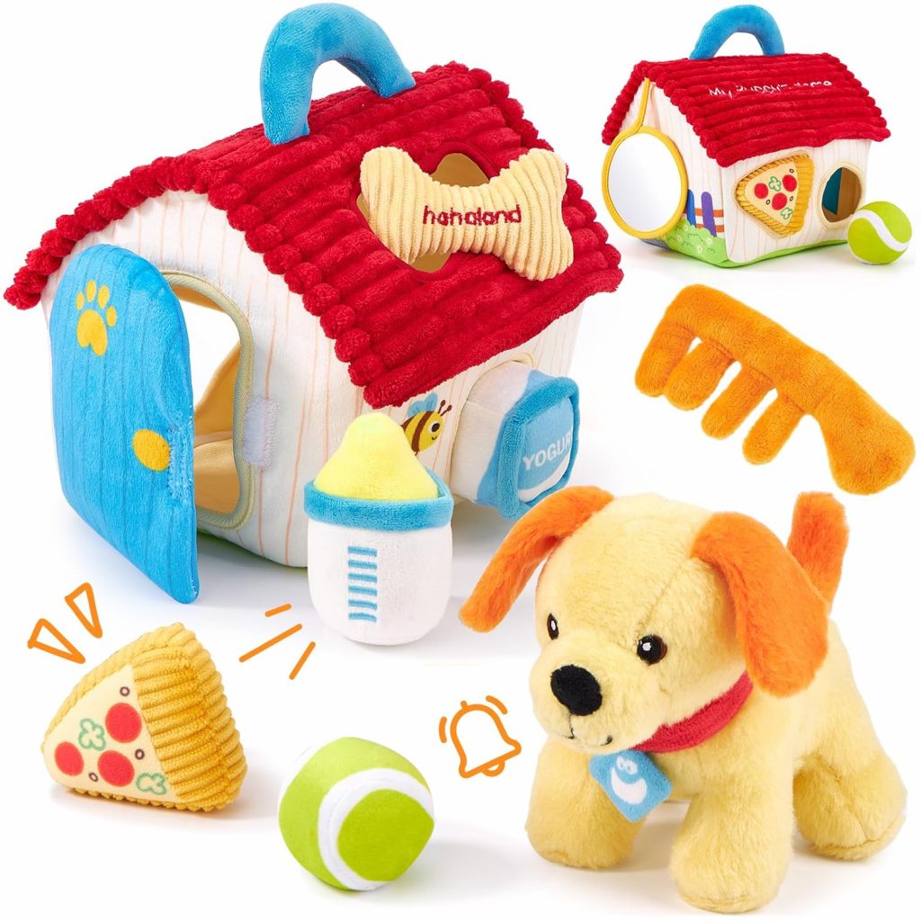 hahaland Plüsch Hund Baby Spielzeug Set für ab 6 8 9 10 Monate, Montessori Hundehütte Design mit Rassel Spiegel & Formen,Sensorik Babyspielzeug Lernen & Rollenspiel,Geschenk Spielzeug ab 1 2 3 Jahr9.99€ statt 27.99€➡️ https://www.amazon.de/dp/B0F4K2FQ4B/?tag=preisfehlerheute-21