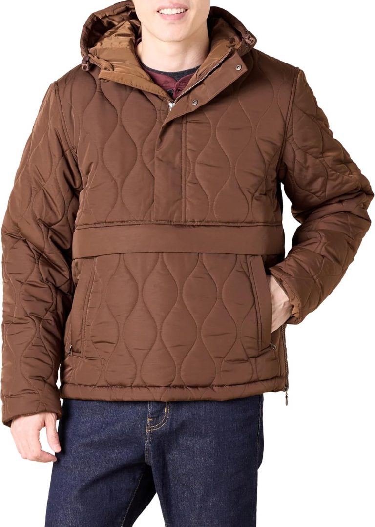 Amazon Essentials Herren Anorak-Steppmantel Mit Kapuze Und Viertelreißverschluss, Tiefbraun, XXL17.94€ ➡️ https://www.amazon.de/dp/B0BG8BLLJW/?tag=preisfehlerheute-21