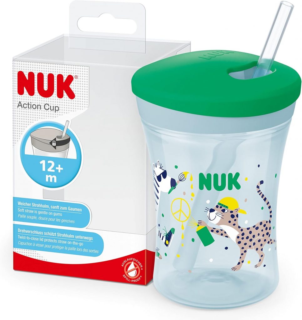 🤴 NUK Action Cup Trinkbecher Kinder | 12+ Monate | 230 ml | Drehdeckel mit weichem Strohhalm | auslaufsicher | BPA-frei | grüner Leopard7,69€ statt 10,99€ – 31,0 🔥🚚 Verkauft durch Amazon und Versand durch Amazon3,415 Bewertungen: 4.6 / 5.0 ⭐️⭐️⭐️⭐️⭐️🛒 zu Amazon https://www.amazon.de/dp/B099RV5KR8/?th=1&tag=preisfehlerheute-21#038;psc=1&tag=preisfehlerheute-21