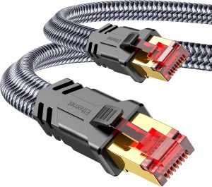 🤴 SNOWKIDS Cat 8 LAN Kabel 5meter - Netzwerkkabel 5m 40Gbps Hohe Geschwindigkeit, Ethernet Kabel - 2000MHz S/FTP RJ45 Gigabit Flach Nylon Patchkabel f&uml;&sup1;r Router/Modem/TV/Switch, erh&auml;ltlich in 0,25-31 m7,99&euro; statt 10,99&euro; - 28,00 % 🔥🚚 Verkauft von DreamseaTechDE und Versand durch Amazon8,419 Bewertungen: 4.7 / 5.0 ⭐️⭐️⭐️⭐️⭐️🛒 zu Amazon https://www.amazon.de/dp/B0931Y1JLT/?tag=preisfehlerheute-21