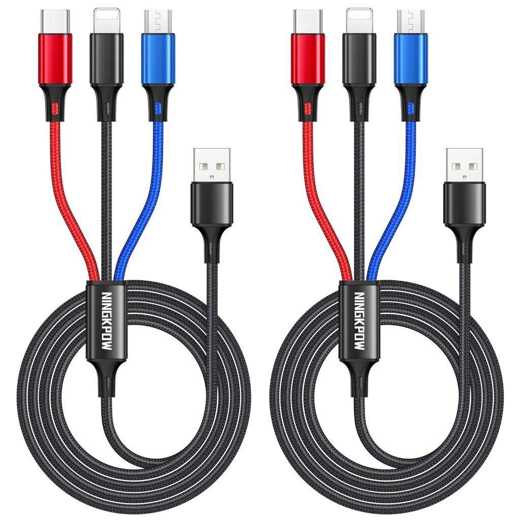 Multi USB Kabel [2Stück 50CM], 3 in 1 Universal Ladekabel Nylon1,99 € inkl. Prime Versand 🔥https://amzn.to/4lPvfwq