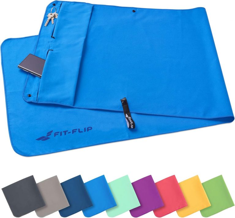 Fit-Flip Fitness Handtuch aus Mikrofaser - mit Magnet und Reißverschluss Tasche - Fitnesshandtuch für Sport und Gym - Kompakt & Schnelltrocknend - Sporthandtuch Fitnessstudio - Blau - 130x48cm19,53€ ➡️ https://www.amazon.de/dp/B071RK6XB5/?tag=preisfehlerheute-21