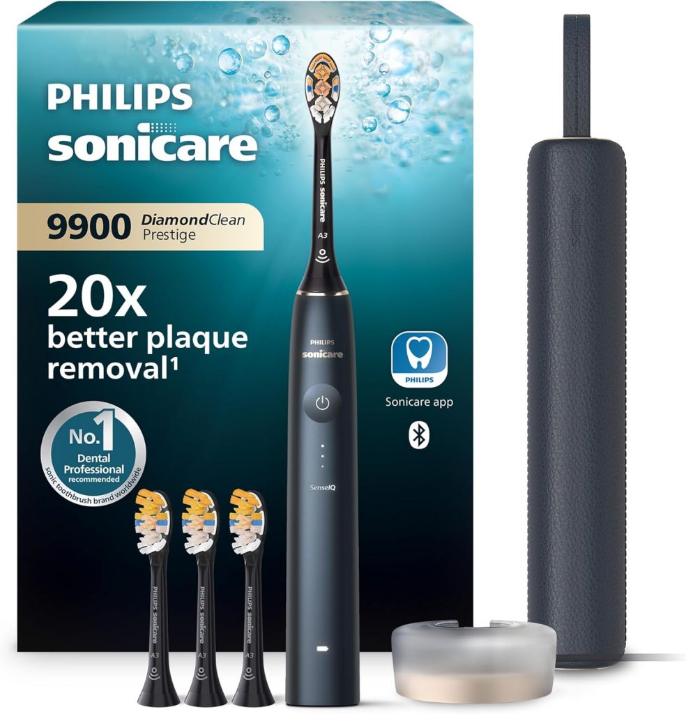 🤴 Philips Sonicare DiamondClean 9900 Prestige elektrische Zahnbürste, mit SenseIQ Technologie und App, 5 Putzmodi, 3 Intensitätsstufen, Ladeetui, dunkelblau, Modell HX9992/45267,32€ statt 379,99€ – 3 🔥🚚 Verkauft von D2 Trade GmbH und Versand durch Amazon2,164 Bewertungen: 3.9 / 5.0 ⭐️⭐️⭐️⭐️🛒 zu Amazon https://www.amazon.de/dp/B0F336LXBJ/?tag=preisfehlerheute-21