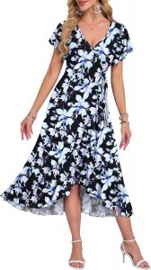 AUSELILY Sommerkleid Damen Kleider Midi Strandkleid V Ausschnitt Kleid Hohem Schlitz Hochzeitsgast Leicht Luftig Abendkleider23,79&euro; statt 27,99&euro;➡️ https://www.amazon.de/dp/B0FZKGTG7P/?tag=preisfehlerheute-21