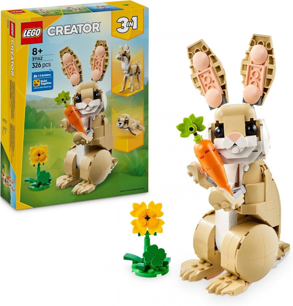 🤴 LEGO Creator 3in1 Häschen – Ostergeschenke für Kinder – 3 Spielzeug Tierfiguren: Hase, Lama, Robbe – Kreatives Geschenk für Mädchen & Jungen ab 8 Jahren – 3116211,99€ statt 19,98€ – 41,0 🔥🚚 Verkauft durch Amazon und Versand durch Amazon1,508 Bewertungen: 4.8 / 5.0 ⭐️⭐️⭐️⭐️⭐️🛒 zu Amazon https://www.amazon.de/dp/B0DHSDCRNC/?tag=preisfehlerheute-21